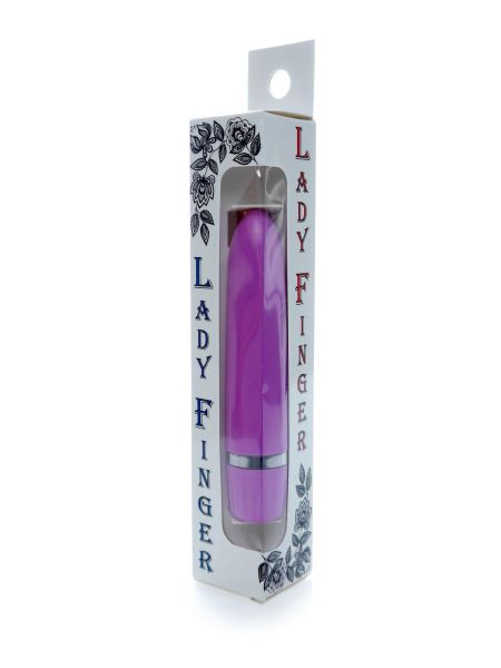 Dyskretny mocny mini wibrator masażer 12trybów 9cm fioletowy - 6