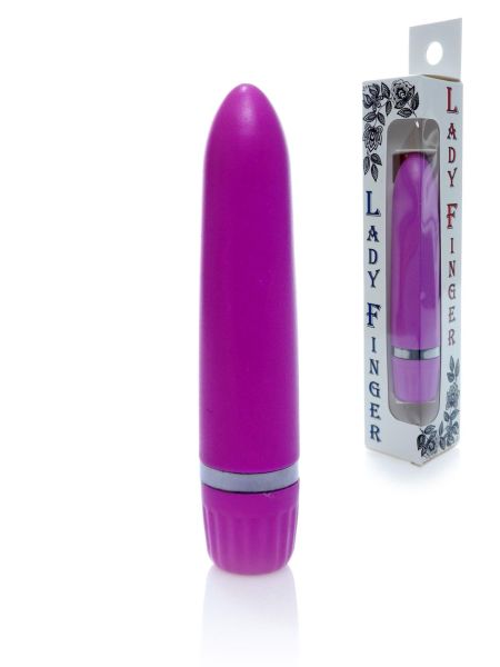 Dyskretny mocny mini wibrator masażer 12trybów 9cm fioletowy