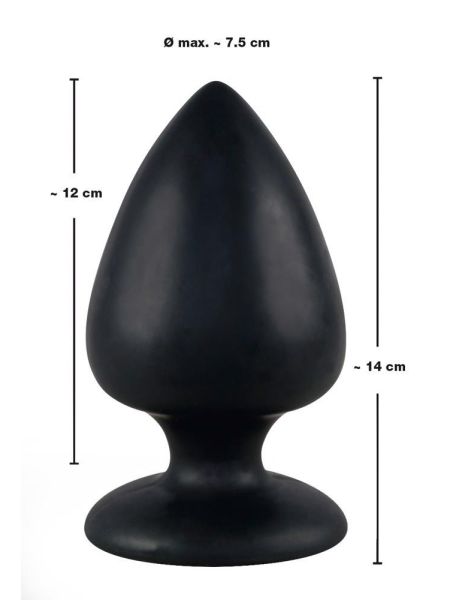 Silikonowy korek analny do noszenia w pupie 14cm - 6