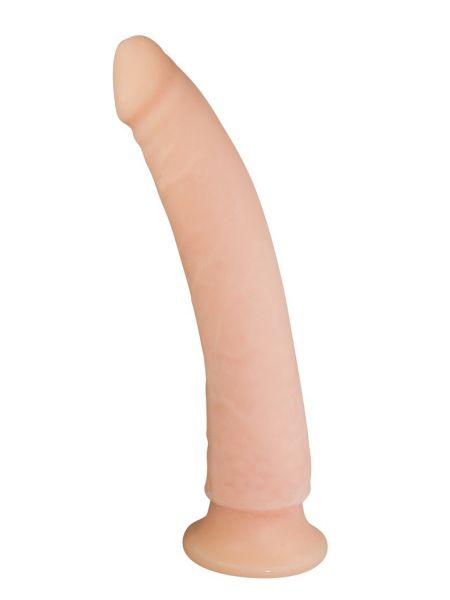 Miękkie dildo z przyssawką realistyczny penis 24cm - 4