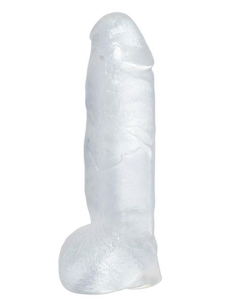 Dildo żelowe realistyczne penis z jądrami 22cm sex - 3