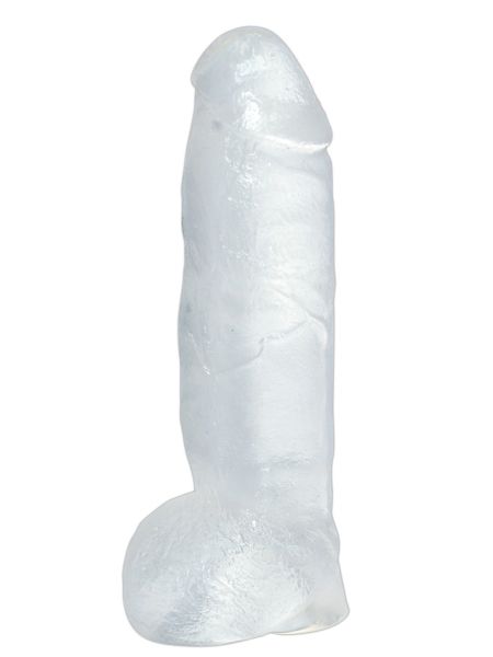 Dildo żelowe realistyczne penis z jądrami 22cm sex - 4