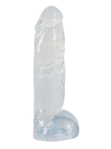 Dildo żelowe realistyczne penis z jądrami 22cm sex - 5