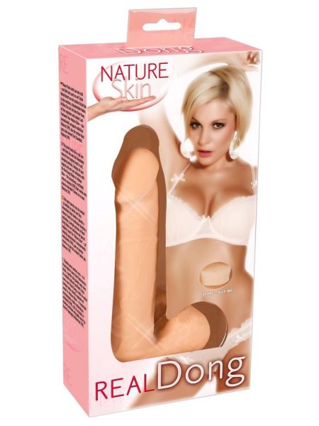 Dildo realistyczne penis naturalny z jądrami 20cm - 2