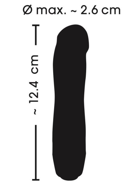 Mały podręczny wibrator jak mini penis 7tryb 12cm - 6