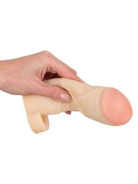 Realistyczna nakładka wydłużająca penisa 17 cm sex - 11