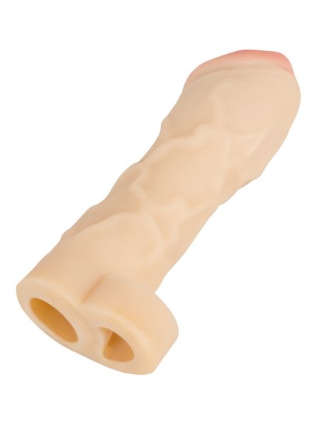 Realistyczna nakładka wydłużająca penisa 17 cm sex - 14