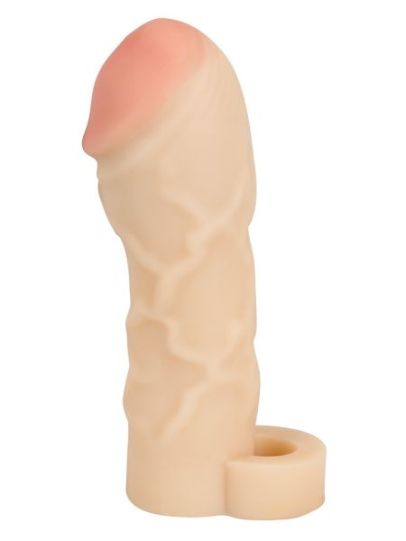 Realistyczna nakładka wydłużająca penisa 17 cm sex - 4
