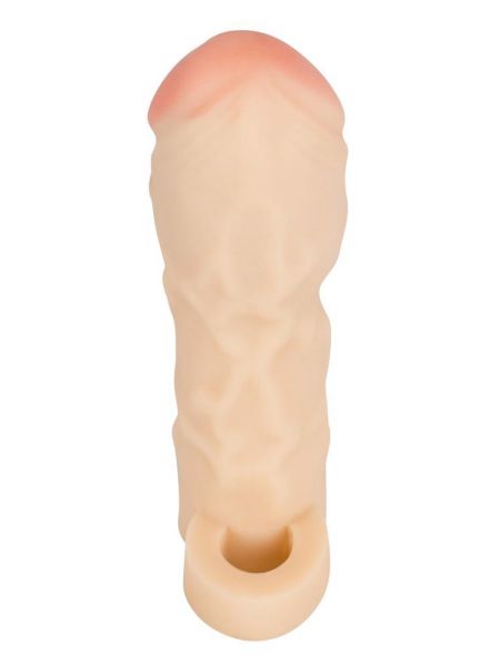 Realistyczna nakładka wydłużająca penisa 17 cm sex - 5