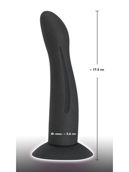 Plug analny zatyczka silikonowa z przyssawką 17cm - 17