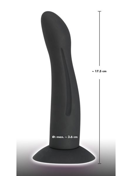 Plug analny zatyczka silikonowa z przyssawką 17cm - 18