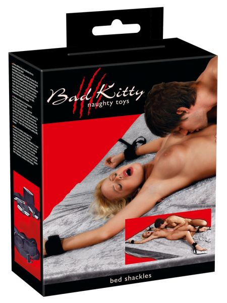 Zestaw BDSM kajdanki pasy do przypinania do łóżka - 8