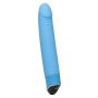 Silikonowy wibrator przyjemnie gładki niebieski 22 cm - 4
