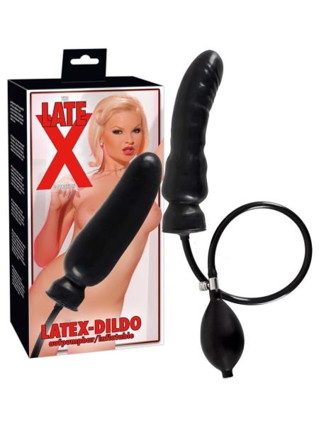 Dildo analne waginalne lateksowe pompowane 20cm - 5