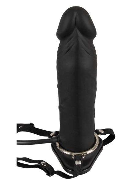 Proteza penisa pompowana na paskach strap on 24cm - 11