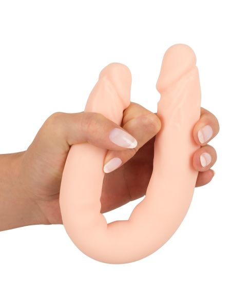 Elastyczne dildo dwie końcówki realistyczne giętkie 30,5 cm - 6