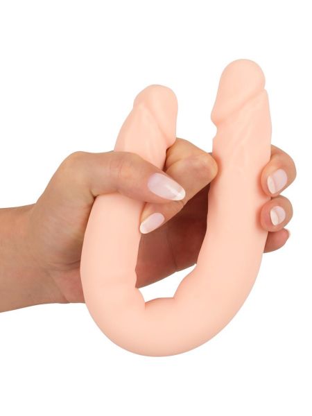 Elastyczne dildo dwie końcówki realistyczne giętkie 30,5 cm - 9