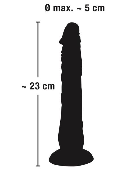 Penis z przyssawką realistyczne dildo członek 18cm - 12