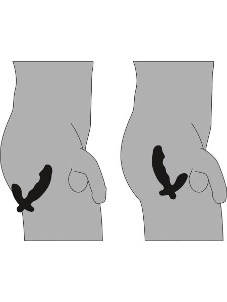 Wibrator analny z masażerem krocza prostaty 15cm - 12