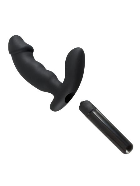 Wibrator analny z masażerem krocza prostaty 15cm - 7