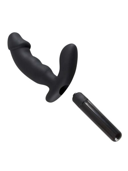 Wibrator analny z masażerem krocza prostaty 15cm - 8