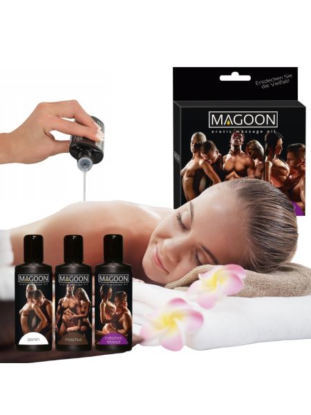 Zestaw olejków do masażu erotycznego 3 zapachy