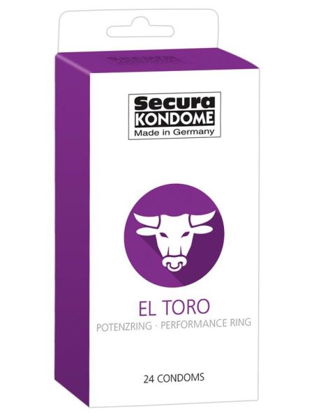 Prezerwatywy wydłużające sex Secura El Toro 24szt - 2
