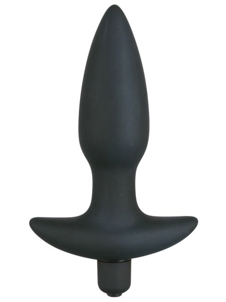 Korek analny wibrujący silikonwy 5 trybów 15cm sex - 4