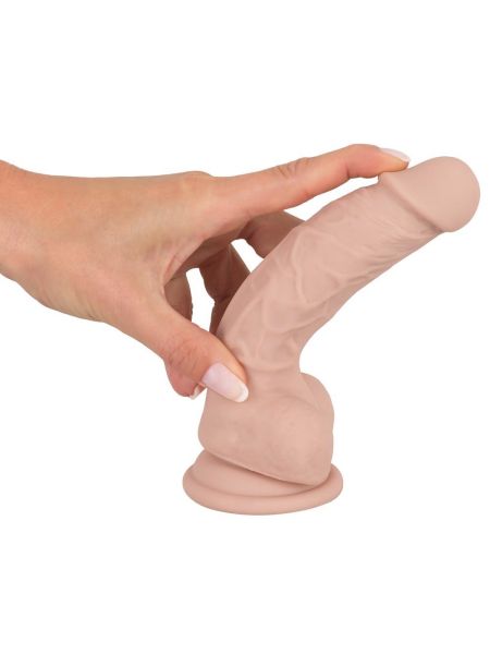 Grube dildo penis realistyczne przyssawka 18cm - 12