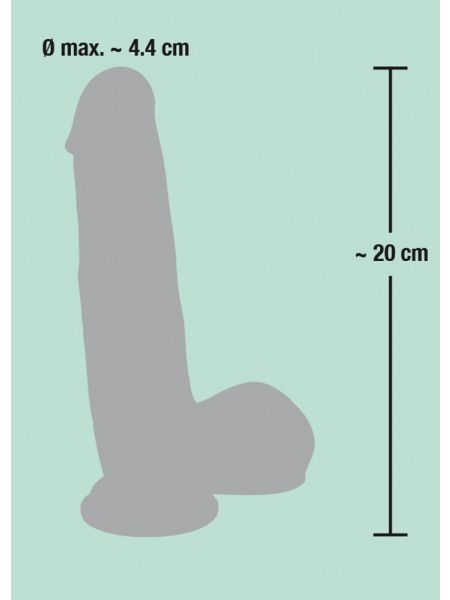 Grube dildo penis realistyczne przyssawka 20cm sex - 13