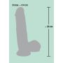 Grube dildo penis realistyczne przyssawka 20cm sex - 14