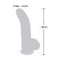 Realistyczny elastyczny penis dildo przyssawka 20cm - 16