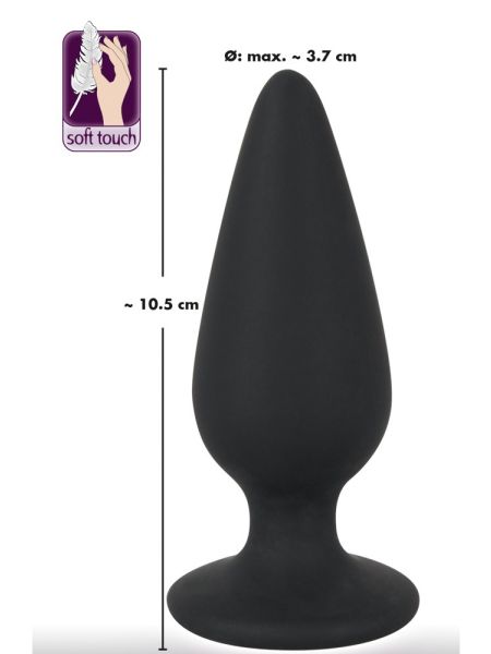 Korek analny plug silikonowy ciężki duży gruby 10cm - 12