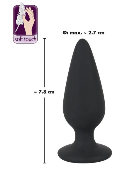 Zatyczka analna korek silikonowy sex plug mały 7cm - 11