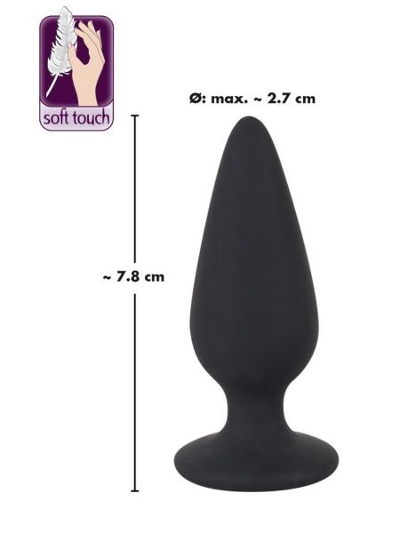 Zatyczka analna korek silikonowy sex plug mały 7cm - 13