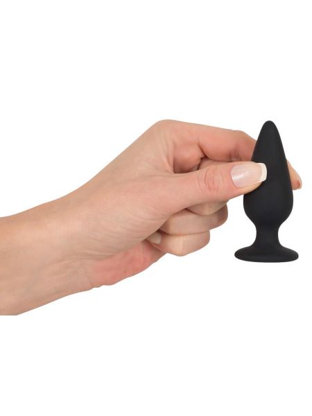 Zatyczka analna korek silikonowy sex plug mały 7cm - 8