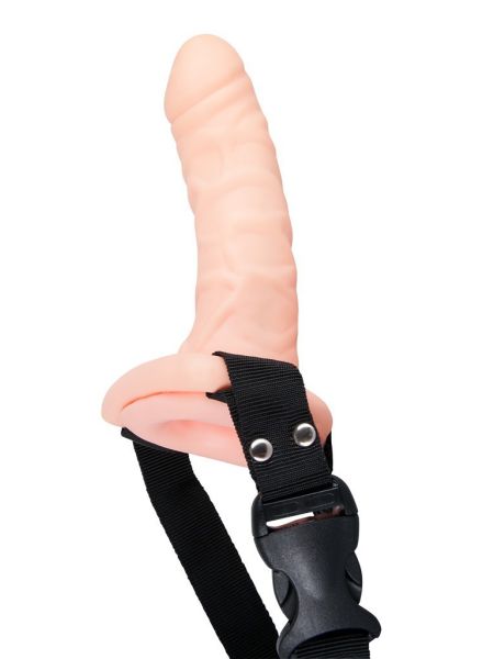 Puste dildo na paskach proteza penis wibrator 17cm - 5