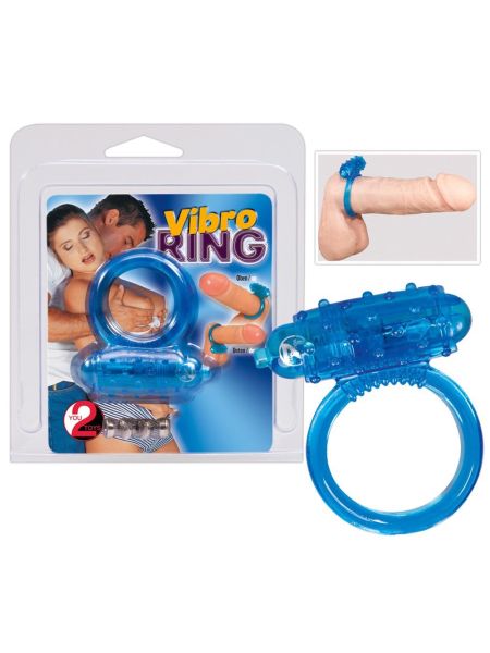 Masujący łechtaczkę pierścień erekcyjny na penisa niebieski - 10