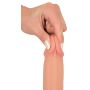 Realistyczny elastyczny penis dildo z jądrami 21cm - 16