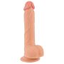 Realistyczny elastyczny penis dildo z jądrami 21cm - 5