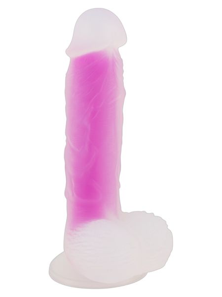 Miękki realistyczny penis dildo z przyssawką 17cm - 3
