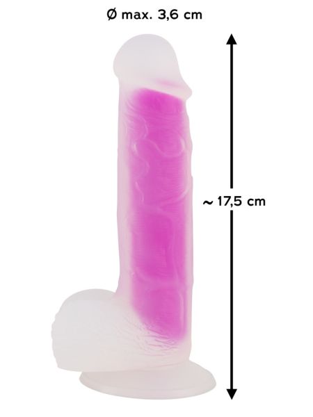 Miękki realistyczny penis dildo z przyssawką 17cm - 10