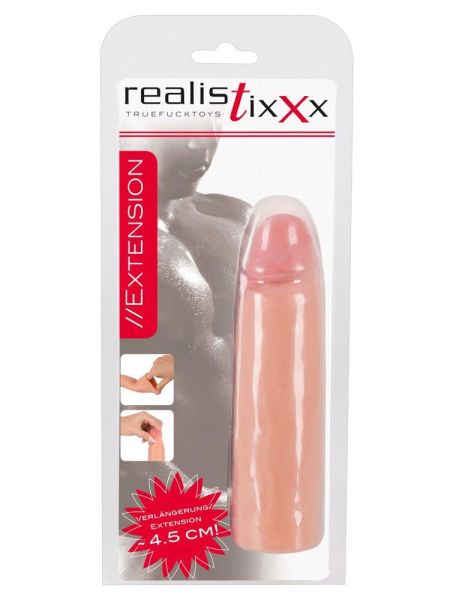 Realistyczna nakładka na penisa przedłużająca 4cm - 2