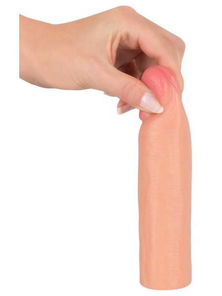 Realistyczna nakładka na penisa przedłużająca 4cm - 8