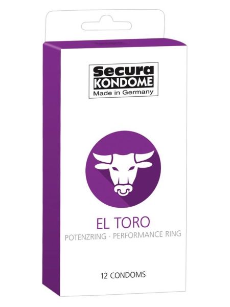 Prezerwatywy z pierścieniem Secura El Toro 12szt - 2