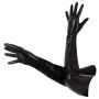 Rękawiczki lateksowe długie czarne unisex BDSM sex - 13