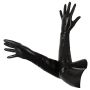 Rękawiczki lateksowe długie czarne unisex BDSM sex - 10