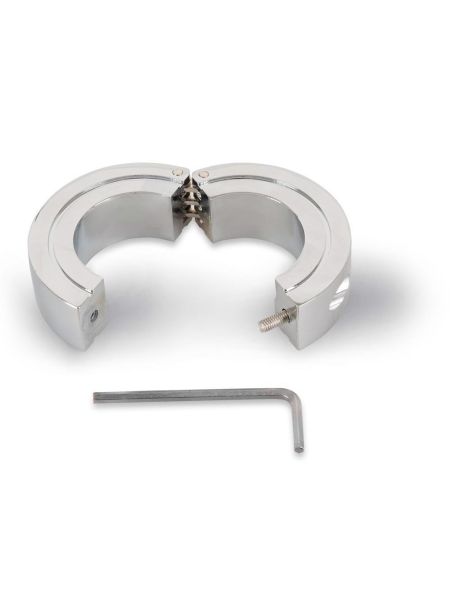 Metalowy stalowy pierścień na jądra obciążnik BDSM - 15
