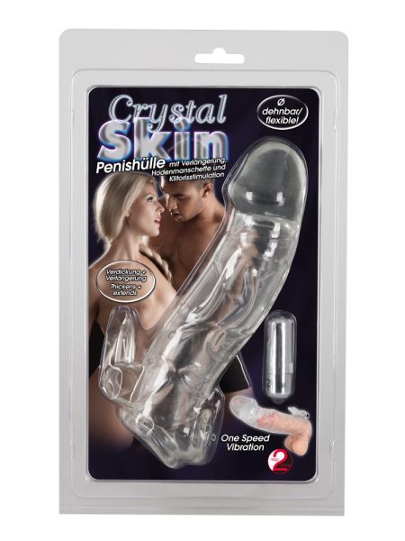 Chrystal Skin Penis Sleeve Vibro - 2