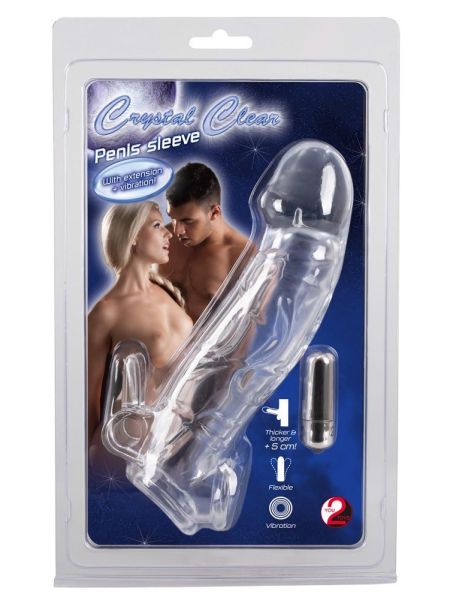 Chrystal Skin Penis Sleeve Vibro